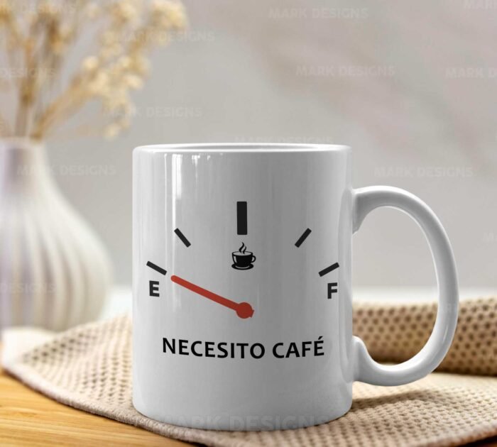 Diseños Necesito Café Tazas Editables