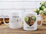 Calendario Foto Tazas Diseños Editables con Fechas