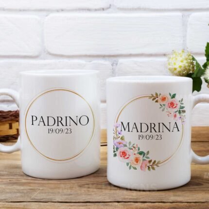 Diseños Padrino Y Madrina Tazas Personalizados