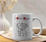 Diseños I love you para Tazas Sublimables