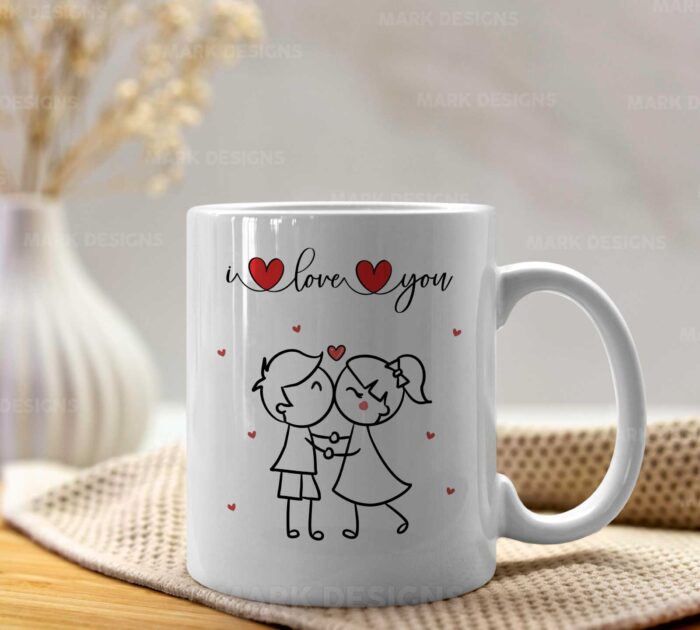 Diseños I love you para Tazas Sublimables