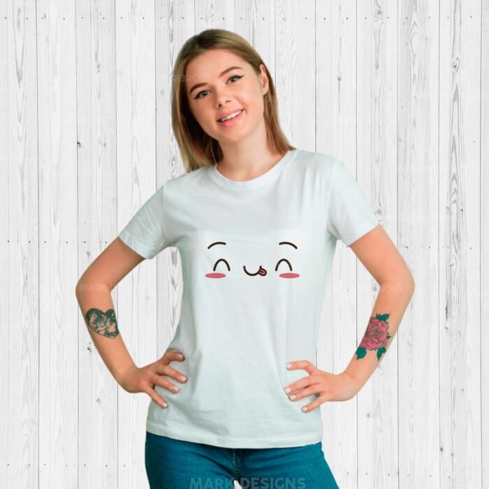 Diseños Caritas Kawaii para Sublimar Camisetas - Image 11