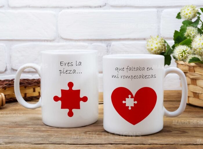 Diseños Frases Románticas Tazas para San Valentín