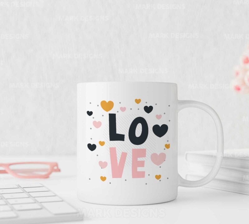 Diseños Love San Valentín Tazas Editables - Image 7