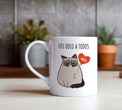 Diseños Frases con Gatitos Tazas Full Editables