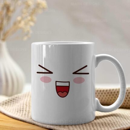 Diseños Caritas Kawaii para tazas