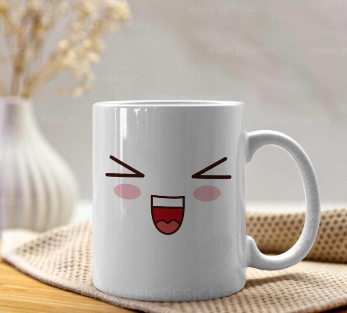 Diseños Caritas Kawaii para tazas