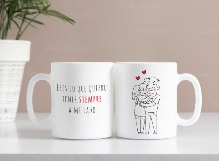 Diseños San Valentín Frases Románticas Tazas - Image 5