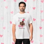 Diseños San Valentín Foto Nombre Personalizado Camisetas - Image 5