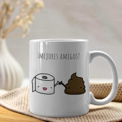 Diseños Mejores Amigos Tazas Editables