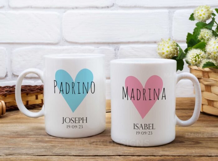 Diseños Padrino Y Madrina Tazas Personalizados - Image 6
