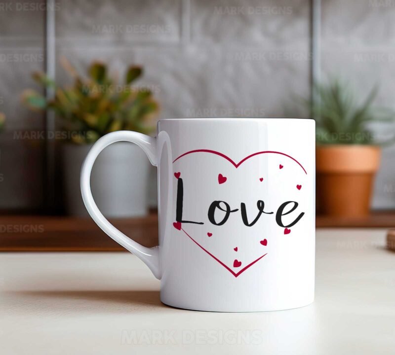 Diseños Love San Valentín Tazas Editables - Image 5