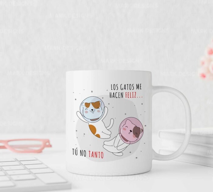 Diseños Frases con Gatitos Tazas Full Editables - Image 7