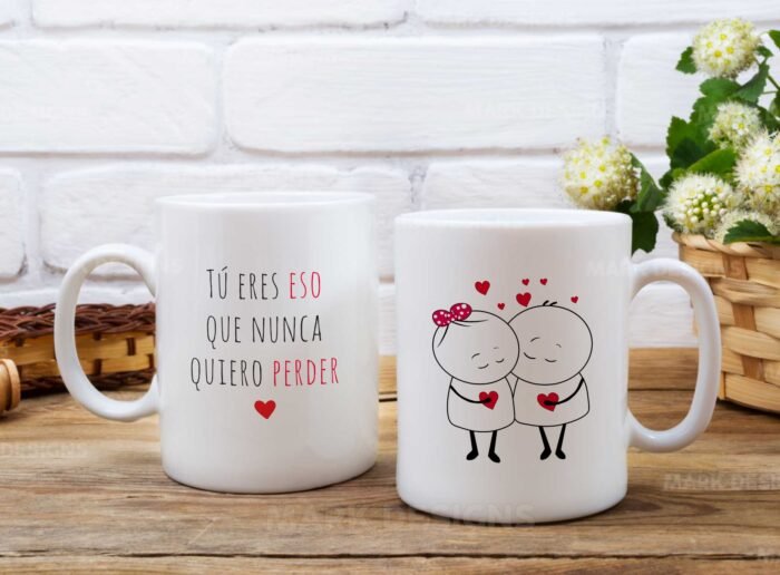 Diseños San Valentín Frases Románticas Tazas - Image 7