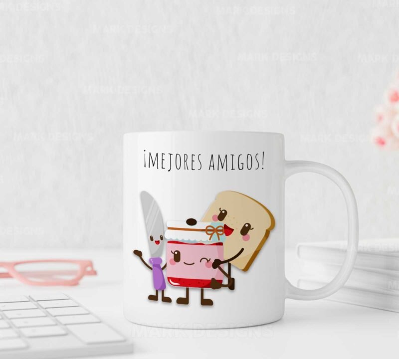 Diseños Mejores Amigos Tazas Editables - Image 7