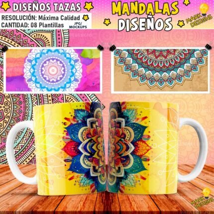 Diseños Mandalas para Tazas