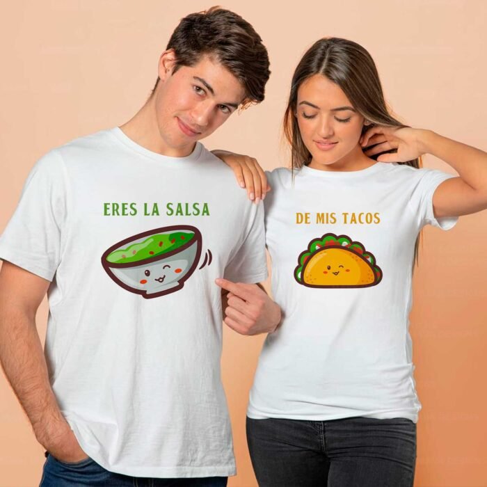 San Valentín Parejas Camisetas Diseños Editables - Image 3