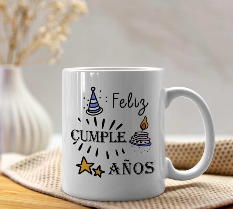 Diseños Feliz Cumpleaños Tazas Editables - Image 5