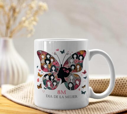 Plantillas día de la Mujer Tazas Editables