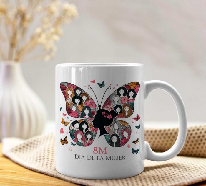 Plantillas día de la Mujer Tazas Editables