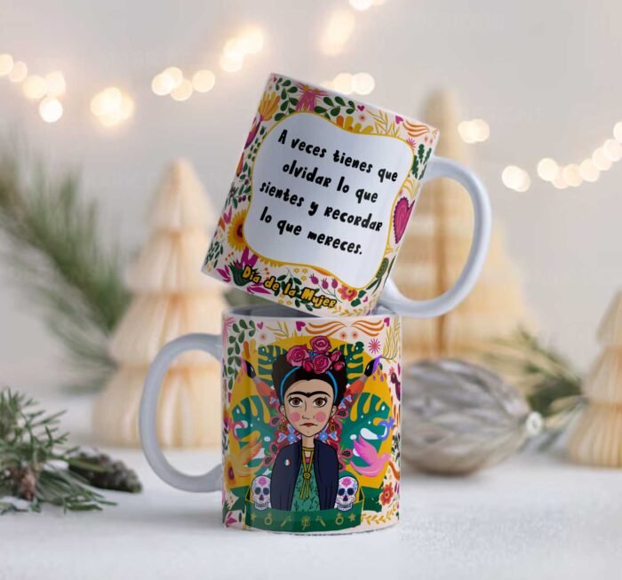 Plantillas Frida Kahlo tazas Día de la mujer - Image 3