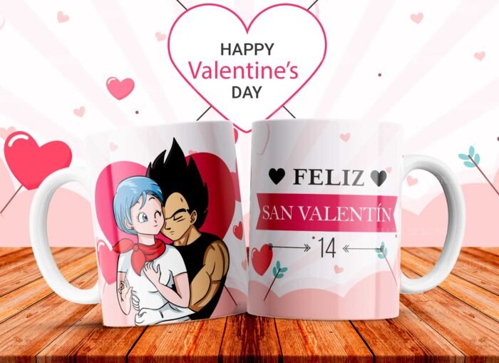 Dibujos Parejas Tazas Diseños Editables - Image 3