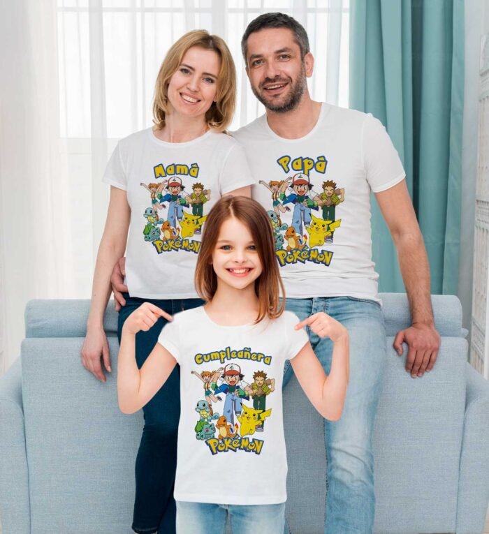 Diseños Cumpleaños Pokemón Camisetas Niños - Image 3