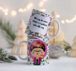 Plantillas Frida Kahlo tazas Día de la mujer