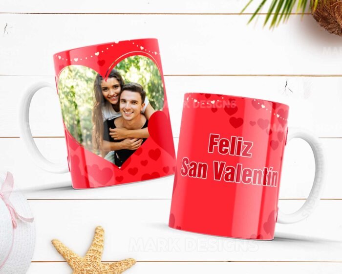 Feliz San Valentín Diseños Tazas con Foto - Image 4