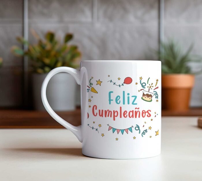 Diseños Feliz Cumpleaños Tazas Editables - Image 3