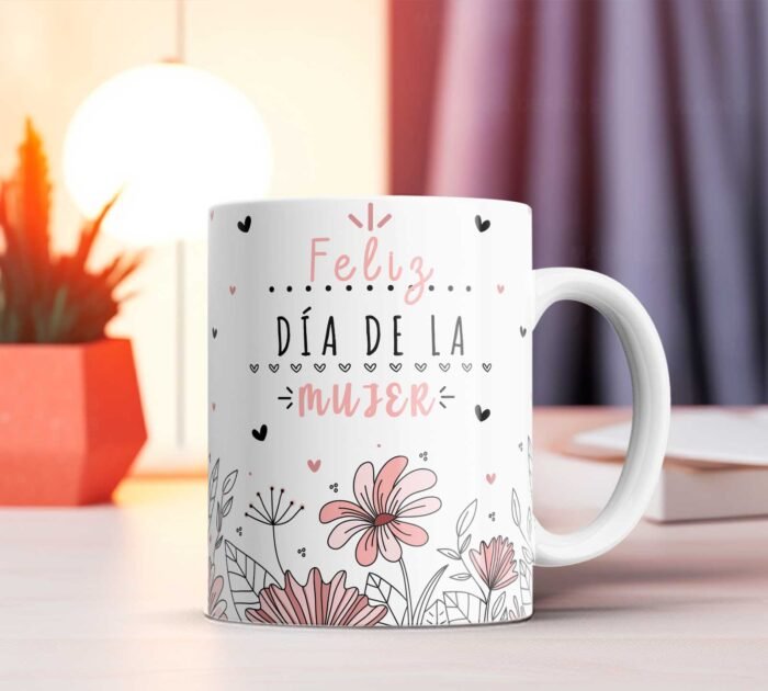 Dia de la Mujer Tazas Diseños editables - Image 5