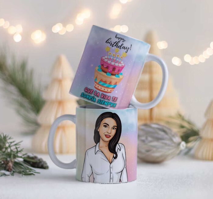 Plantillas Cumpleaños Tazas Sublimación - Image 4