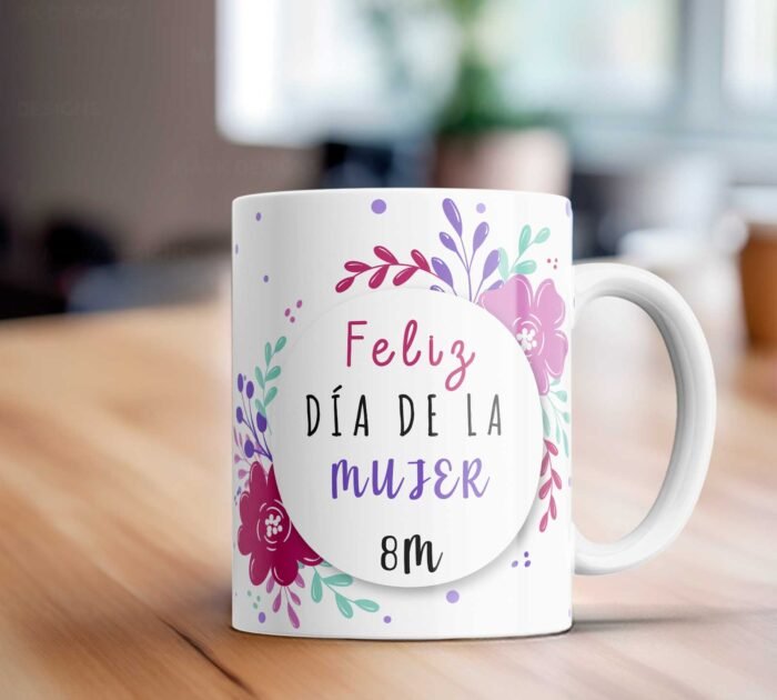 Dia de la Mujer Tazas Diseños editables - Image 7