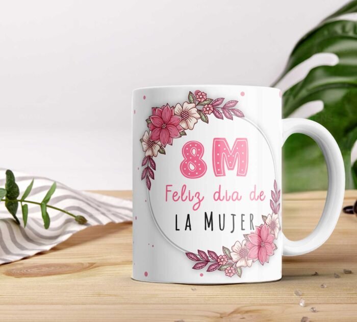 Dia de la Mujer Tazas Diseños editables - Image 3