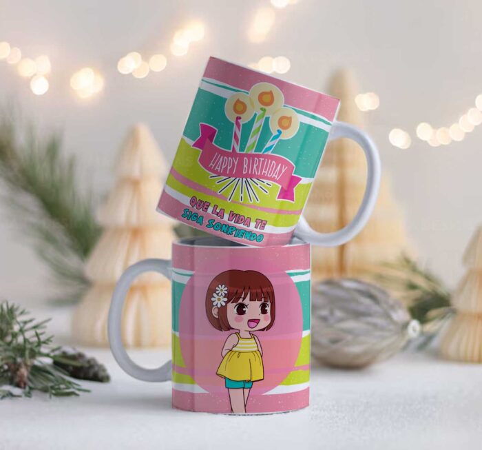 Plantillas Cumpleaños Tazas Sublimación - Image 6