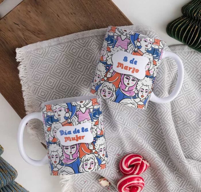 Plantillas día de la Mujer Tazas Editables - Image 7
