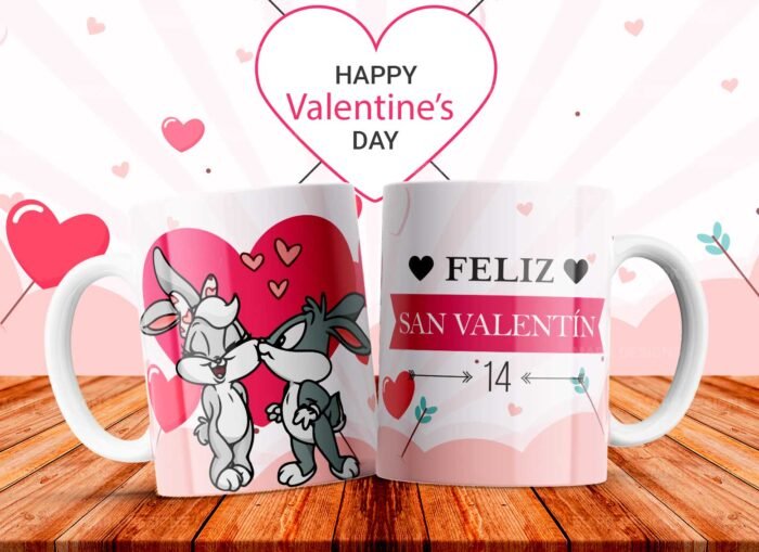 Dibujos Parejas Tazas Diseños Editables - Image 6