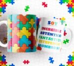 Dia del Autismo Tazas Diseños Editables - Image 6