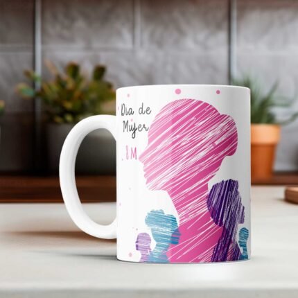 Dia de la Mujer Tazas Diseños editables