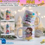 Plantillas Cumpleaños Tazas Sublimación