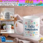 Diseños Feliz Cumpleaños Tazas Editables