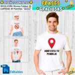 Frases Camisetas Graciosas Diseños Editables