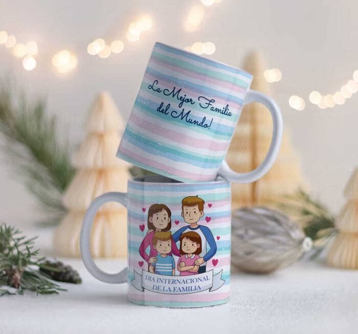 Plantillas Dia de la Familia Tazas Editables