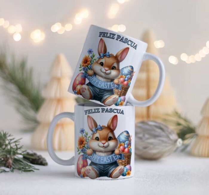 Plantillas Pascuas Tazas para Sublimar