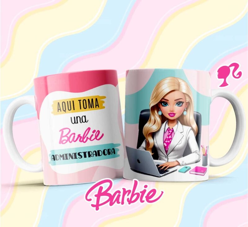 Barbie Profesiones Tazas Plantillas
