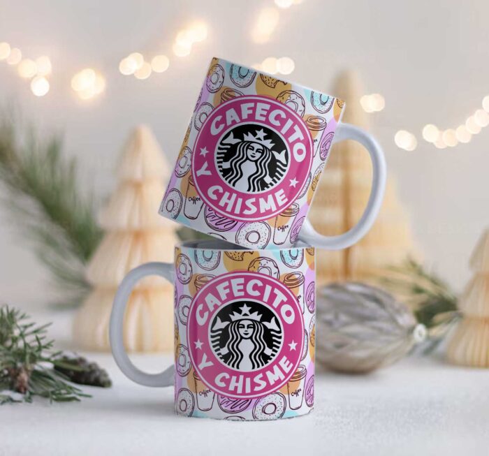 Plantillas Cafecito y chisme Tazas - Image 3