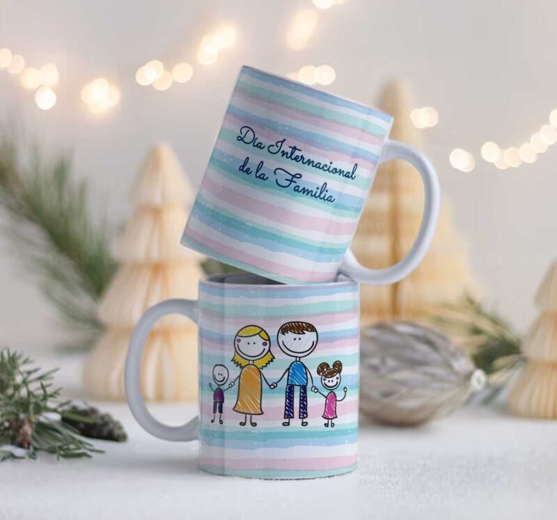 Plantillas Dia de la Familia Tazas Editables - Image 5