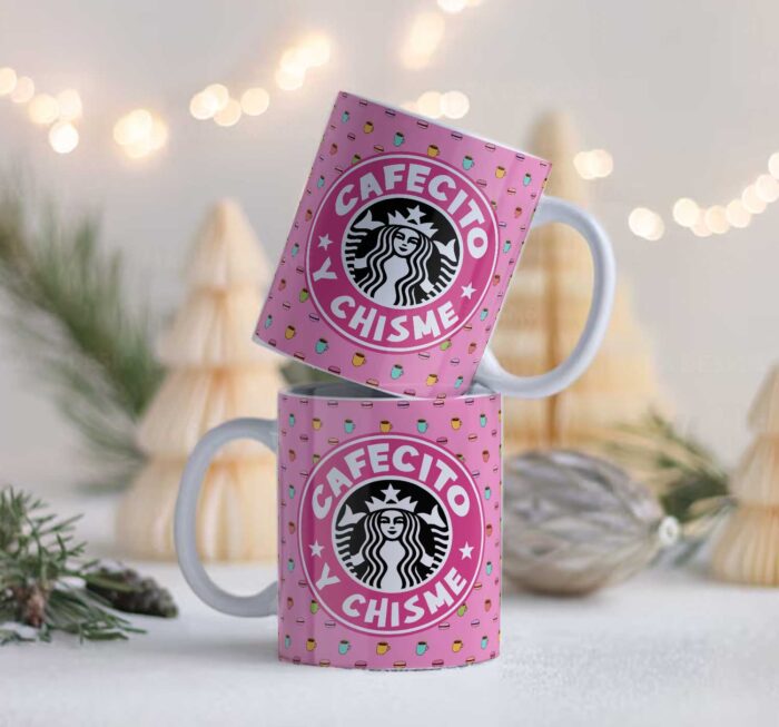 Plantillas Cafecito y chisme Tazas - Image 4