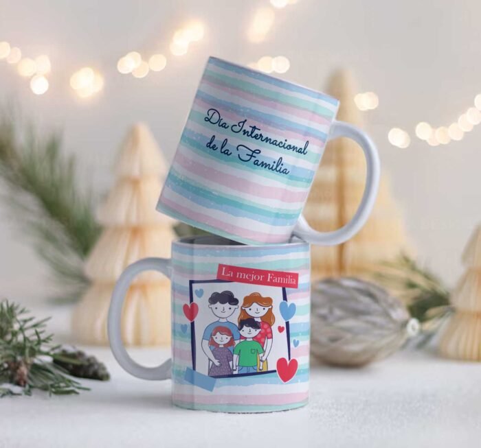 Plantillas Dia de la Familia Tazas Editables - Image 3