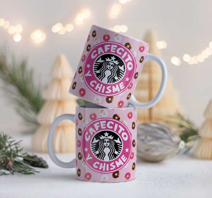 Plantillas Cafecito y chisme Tazas - Image 5